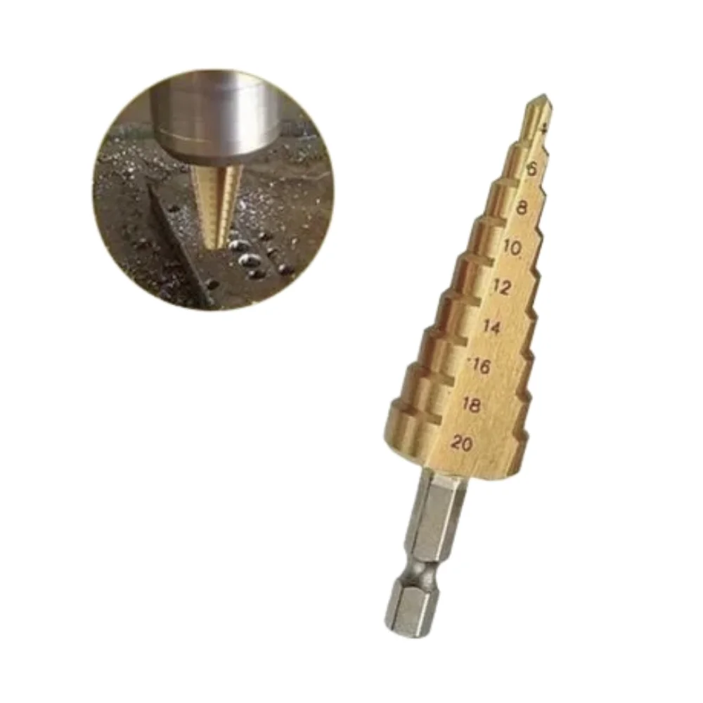 Broca Escalonada Com Tratamento Titanio HSS 4A20MM Graff 6940002