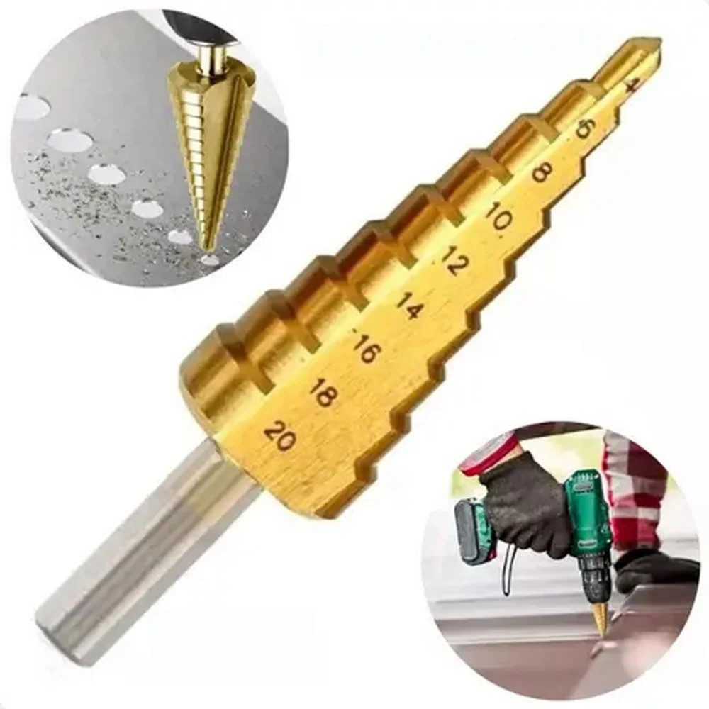 Broca Escalonada Com Tratamento Titanio HSS 4A20MM Rocast 1700002