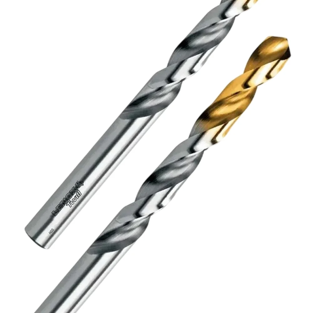 Broca Haste Paralela Cobertura de Titanio Alta Performance DIN 338 HSS 8MM Lenox-Twill TW100