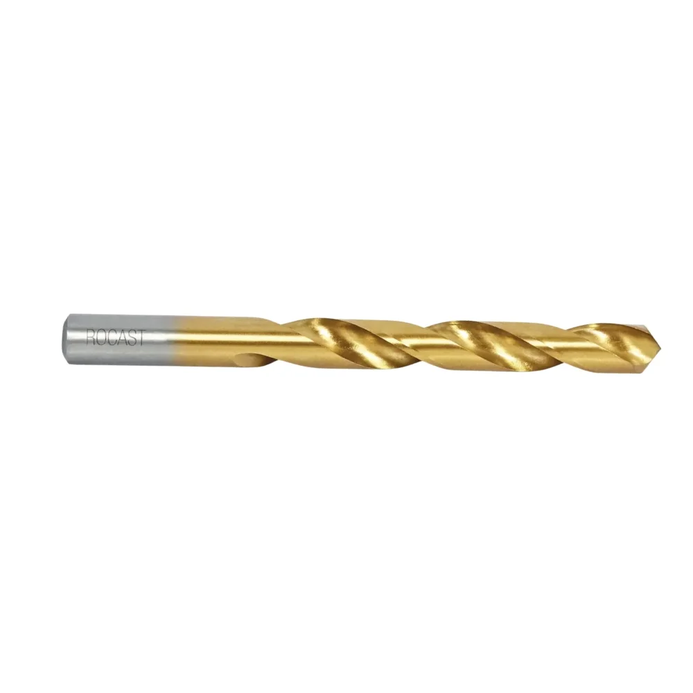 Broca Haste Paralela DIN 338 com Tratamento de Titanio HSS 4MM Rocast 1370007
