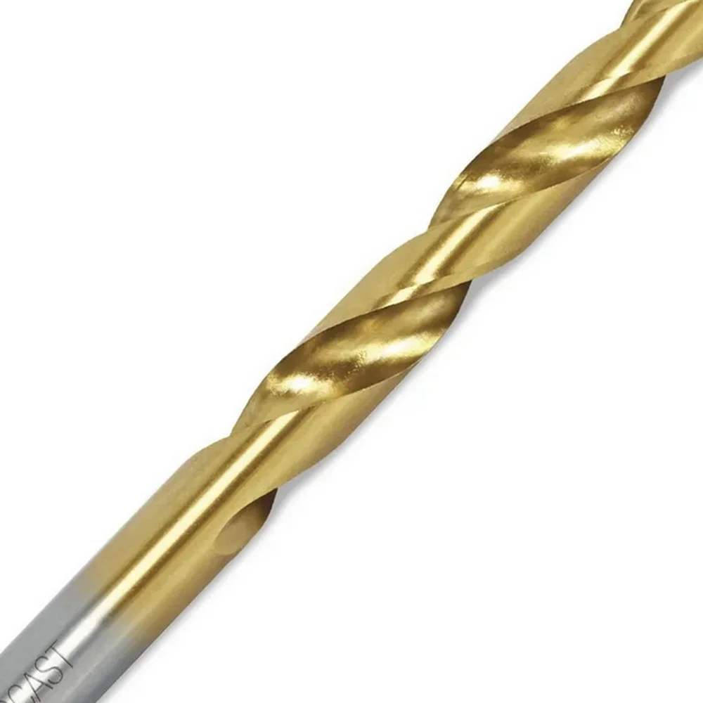 Broca Haste Paralela Din 338 Com Tratamento de Titanio HSS 8MM Rocast 1370015