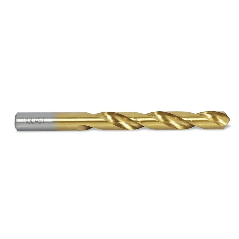 Broca Haste Paralela Din 338 Com Tratamento de Titanio HSS 8MM Rocast 1370015