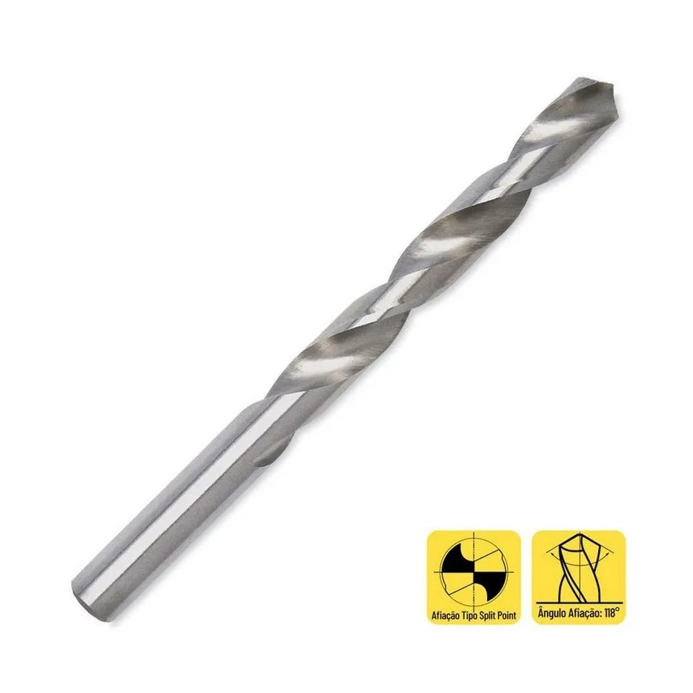 Broca Haste Paralela Din 338 HSS 19/32" Rocast 480088