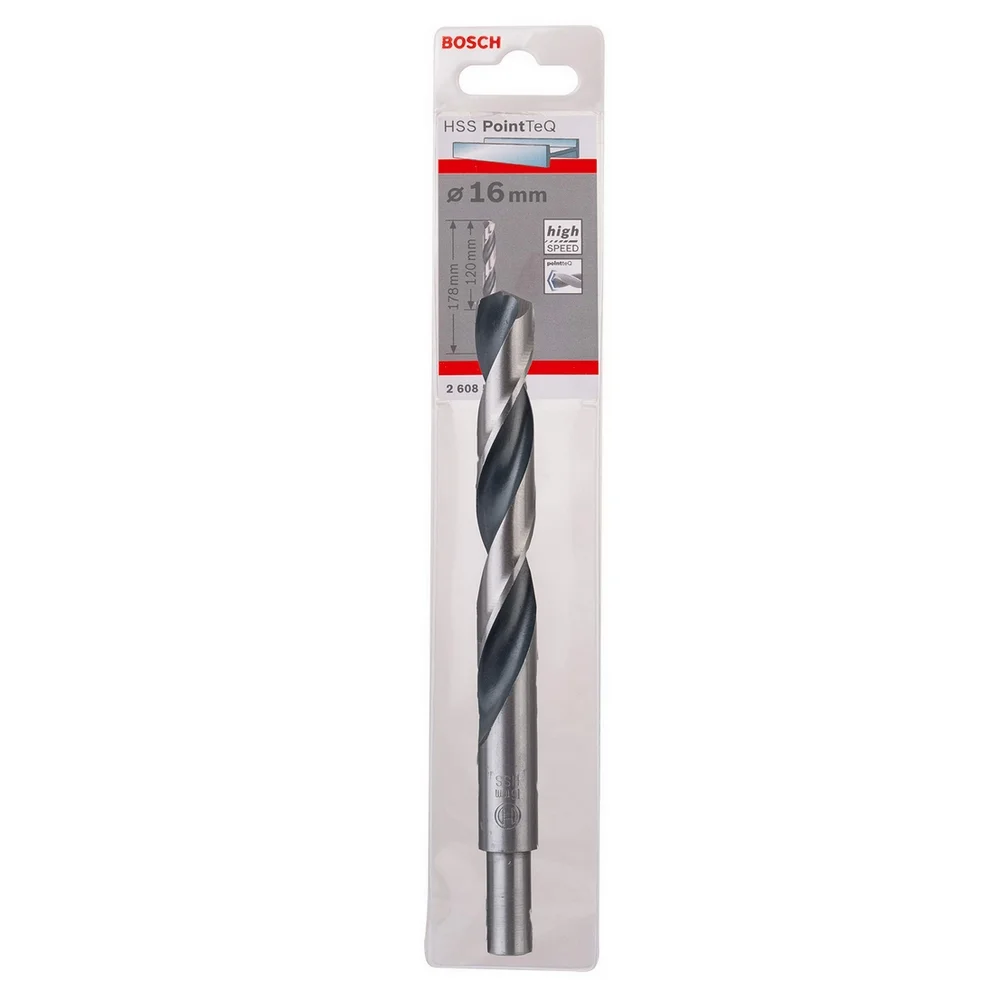Broca Haste Paralela Haste Reduzida DIN 338 Point TEQ HSS 16MM Bosch 2608577310