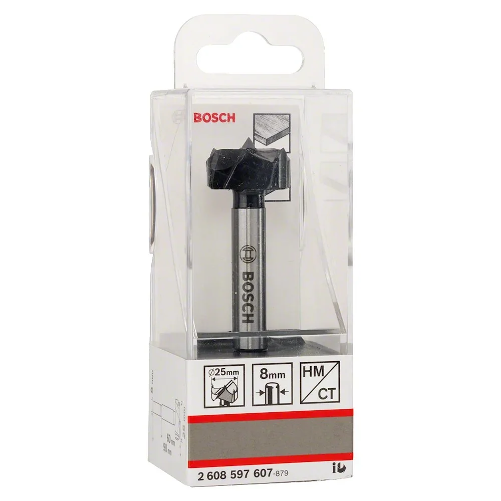 Broca para Dobradicas Haste 8MM 25MM Bosch 2608597607
