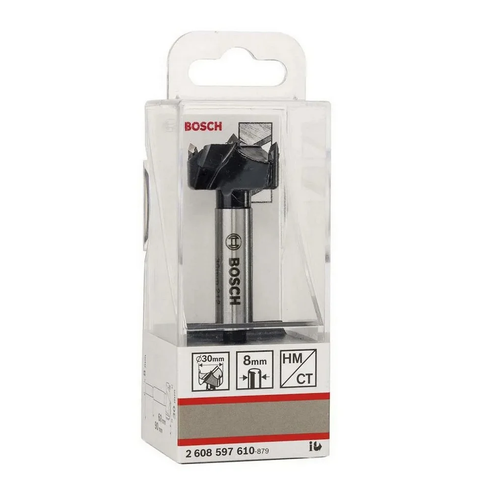 Broca para Dobradicas Haste 8MM 30MM Bosch 2608597610