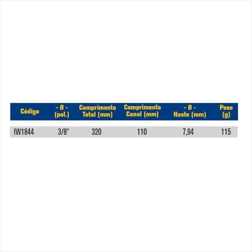 Broca para Mourao e Fibrocimento AC 3/8X320MM Lenox-Twill IW1844