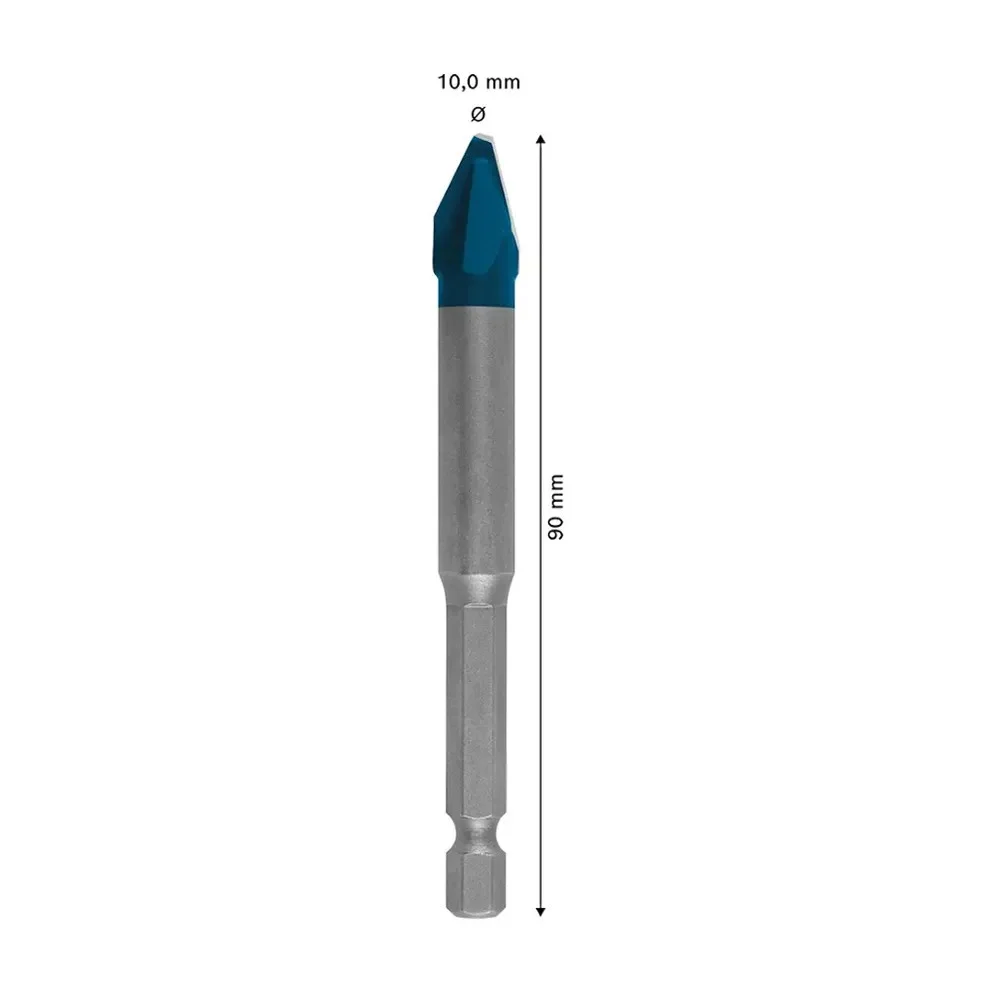 Broca para Porcelanato Expert Hex9 Hard Ceramic Encaixe Hexagonal 10MM Bosch 2608900593