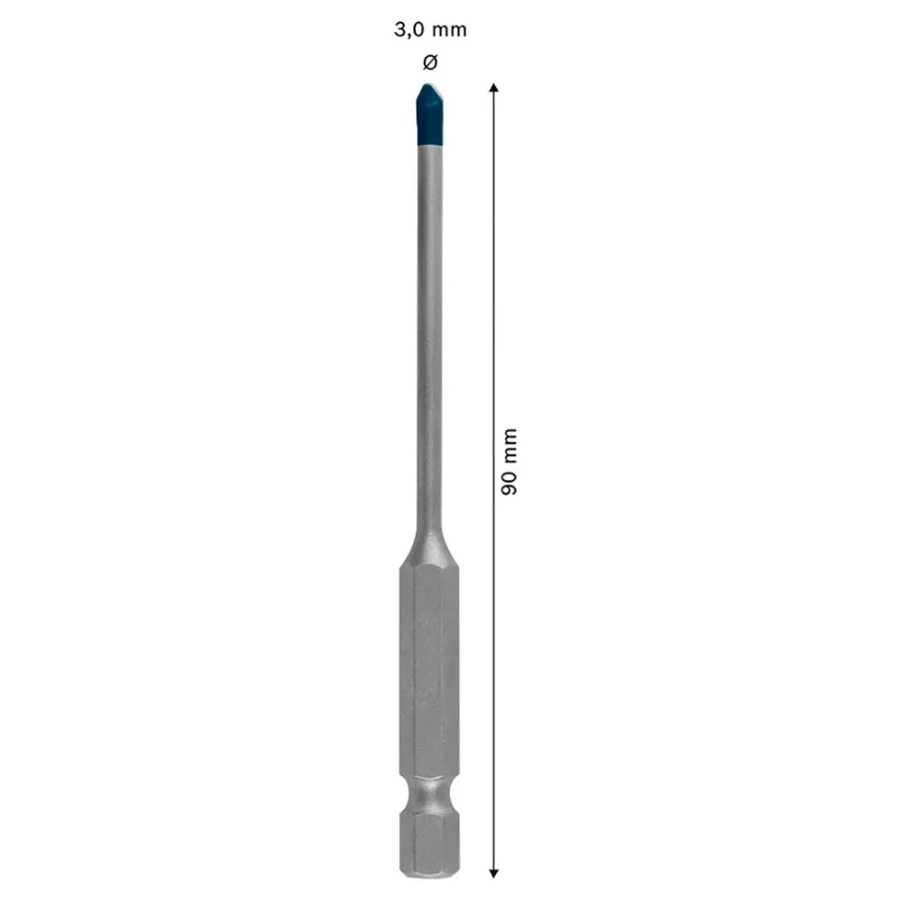 Broca para Porcelanato Expert Hex9 Hard Ceramic Encaixe Hexagonal 3MM Bosch 2608900587