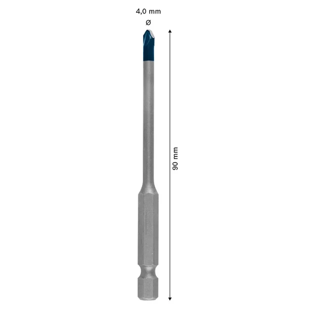 Broca para Porcelanato Expert Hex9 Hard Ceramic Encaixe Hexagonal 4MM Bosch 2608900588