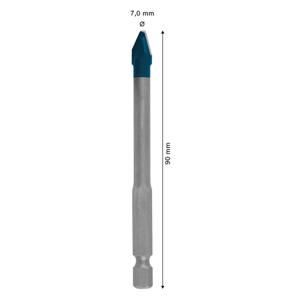 Broca para Porcelanato Expert Hex9 Hard Ceramic Encaixe Hexagonal 7MM Bosch 2608900591