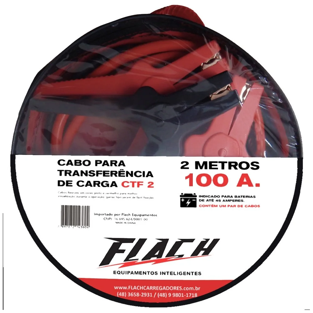 Cabo para Transferencia de Carga 2M 100A Flach CTF-1