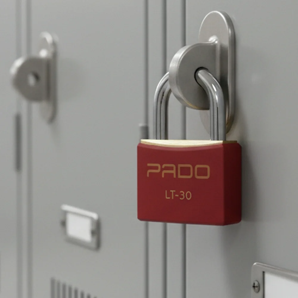 Cadeado de Latao Mesmo Segredo Vermelho 30MM Pado SMLT30S1