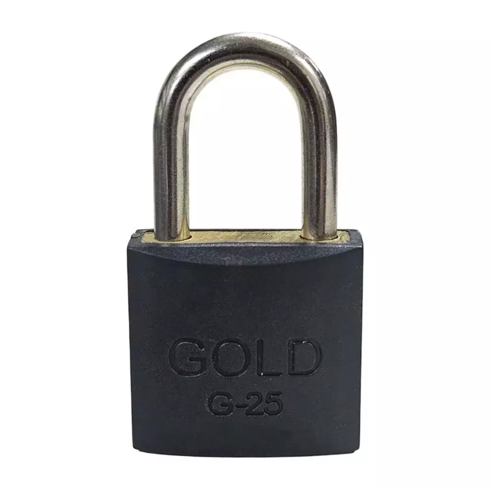 Cadeado de Latao Preto 25MM Gold GCC200031