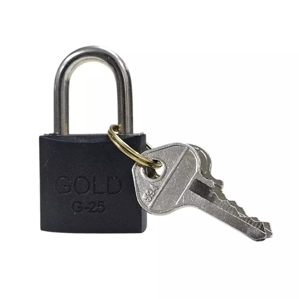 Cadeado de Latao Preto 25MM Gold GCC200031