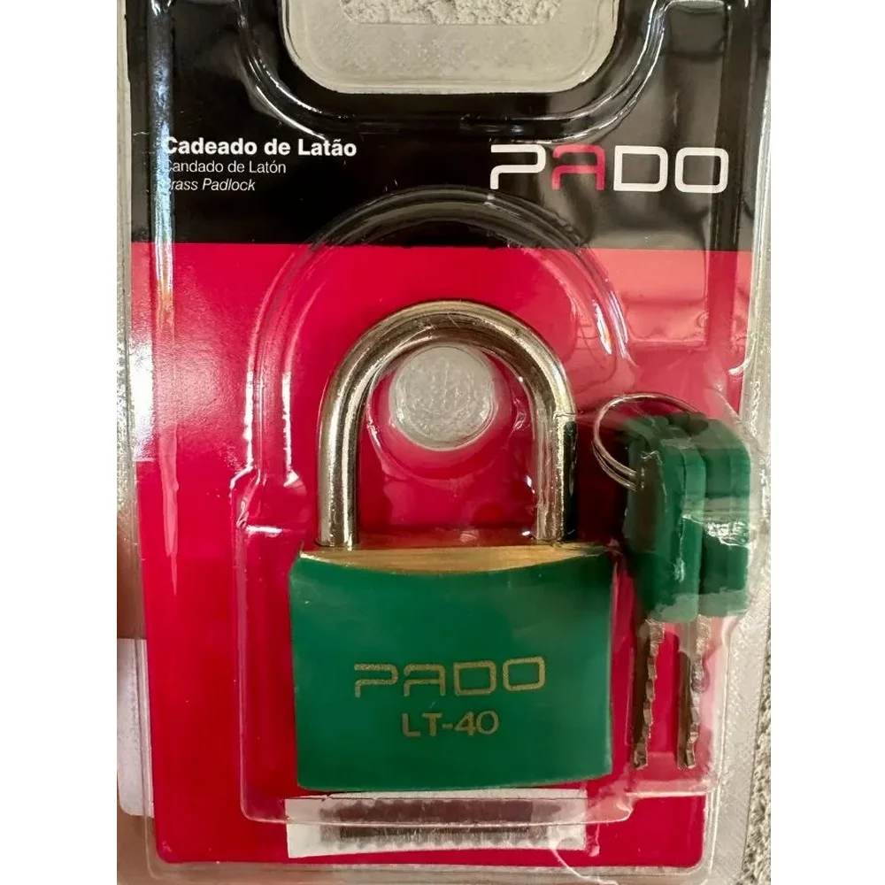 Cadeado de Latao Verde 40MM Pado SM LT40
