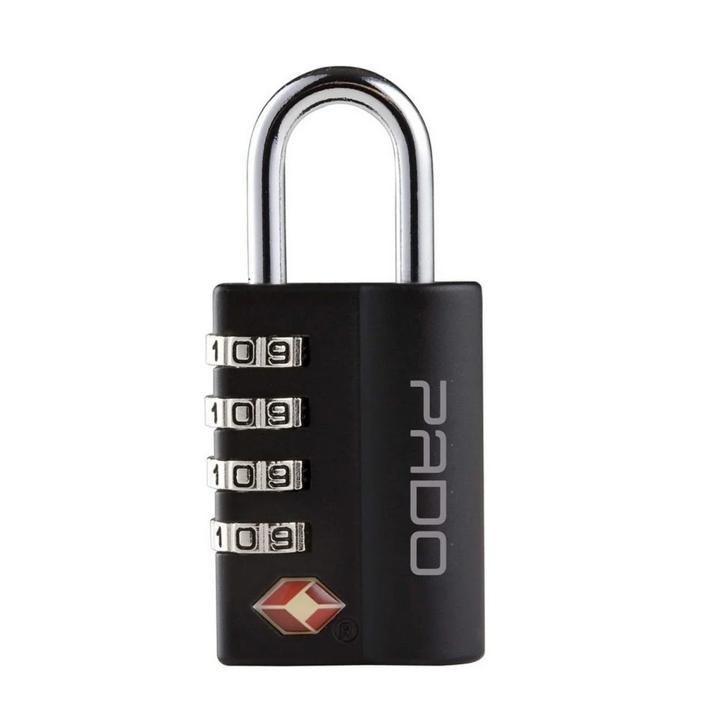 Cadeado para Mala Executive Sm TSA Preto 4 Segredos Pado G27B