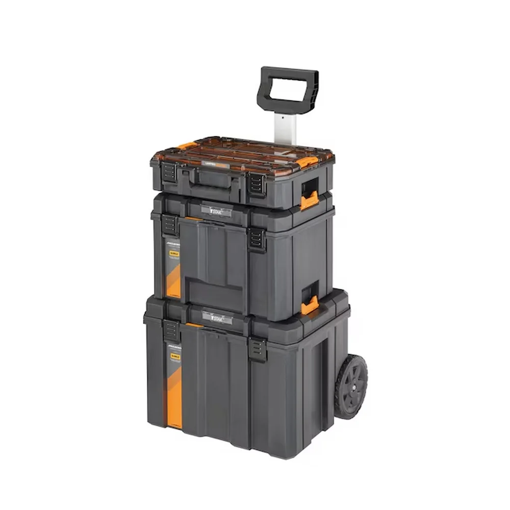 Caixa Plastica Bau com Rodas 3pcs Tstak Mclaren Para Ferramentas Dewalt DWST60452-1
