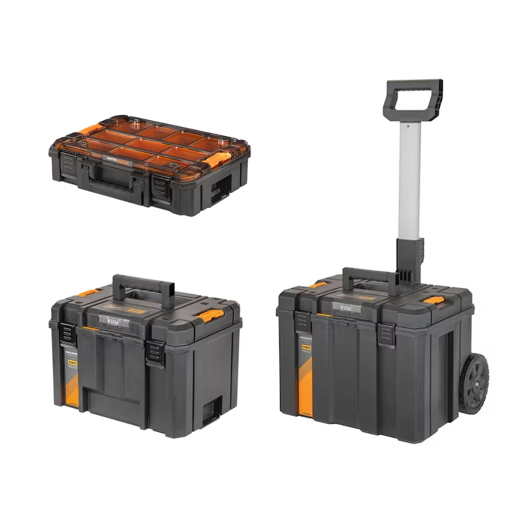 Caixa Plastica Bau com Rodas 3pcs Tstak Mclaren Para Ferramentas Dewalt DWST60452-1