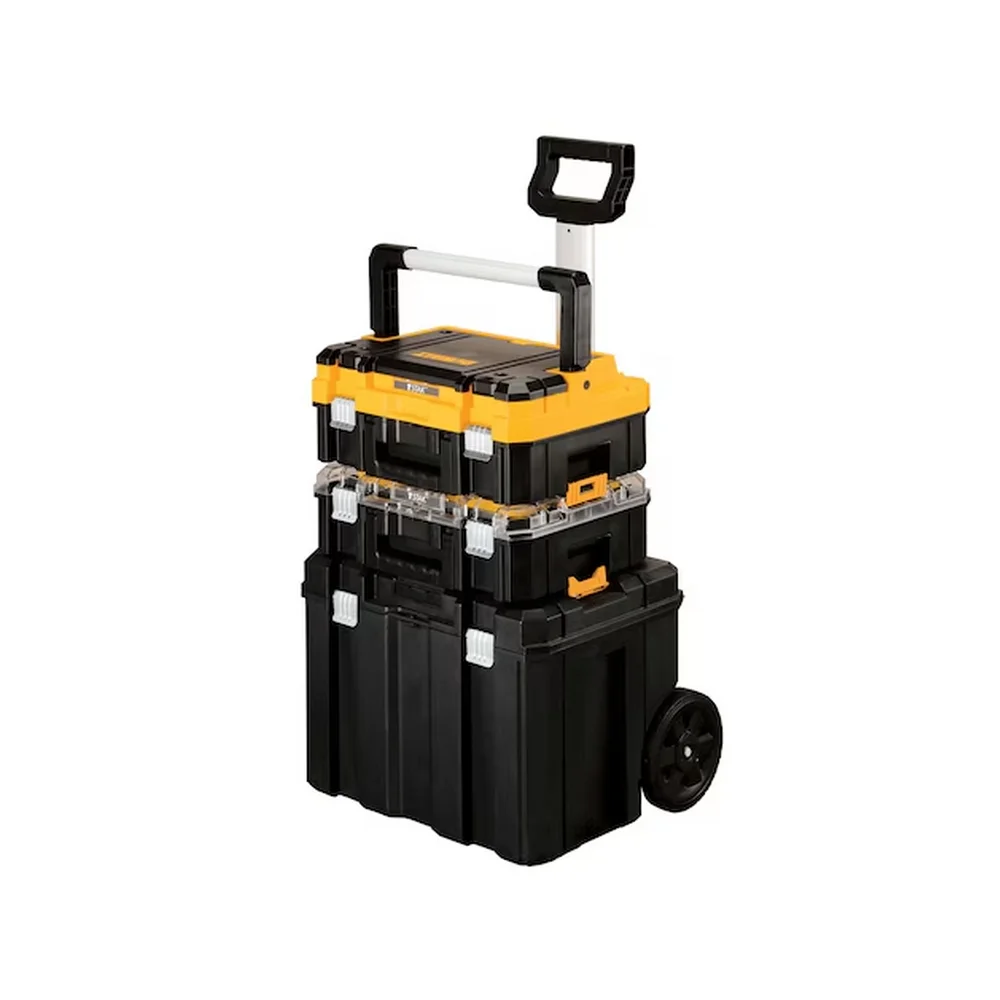 Caixa Plastica Bau com Rodas 3pcs Tstak Para Ferramentas Dewalt DWST60404