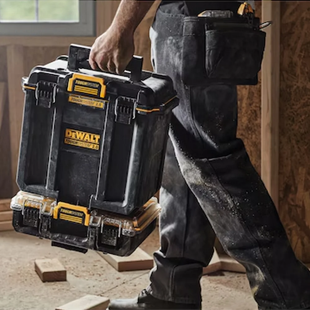 Caixa Plastica Bau Profunda Toughsystem 2.0 Para Ferramentas 14X15X10CM Dewalt DWST08035