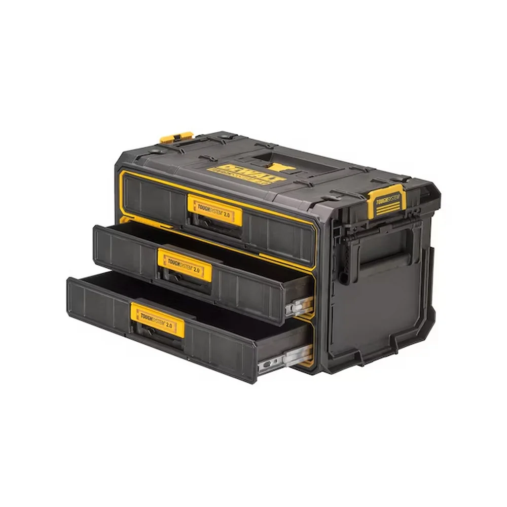 Caixa Plastica Gaveta Tripla Toughsystem 2.0 Para Ferramentas 32X55CM Dewalt DWST08330