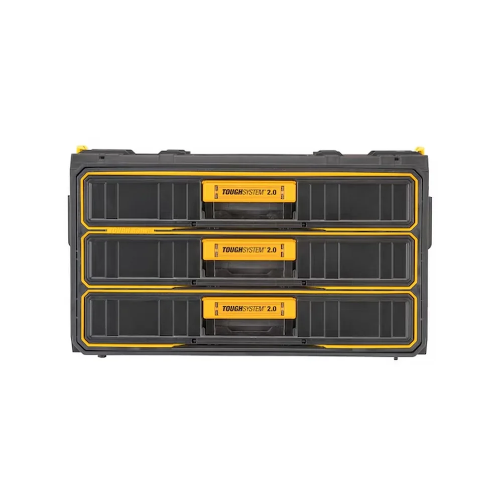Caixa Plastica Gaveta Tripla Toughsystem 2.0 Para Ferramentas 32X55CM Dewalt DWST08330