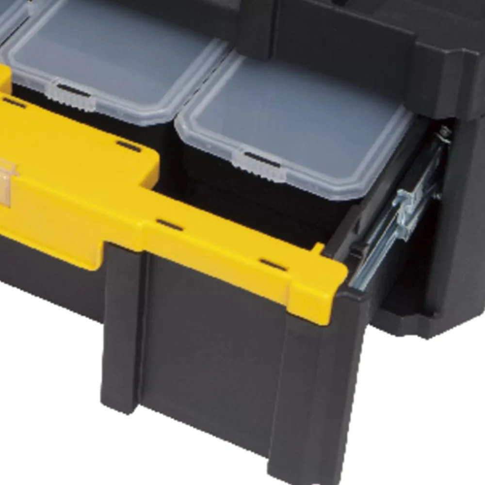 Caixa Plastica Organizadora Tstak Com 1 Gaveta Profunda para Ferramentas 44X14X17CM Dewalt DWST17803