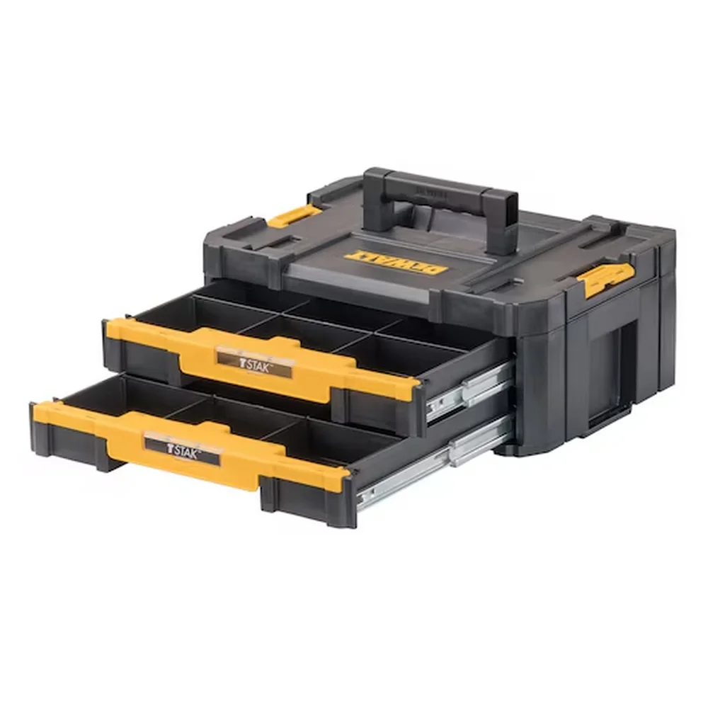 Caixa Plastica Organizadora Tstak N4 Com 2 Gavetas para Ferramentas 43X32X16CM Dewalt DWST17804