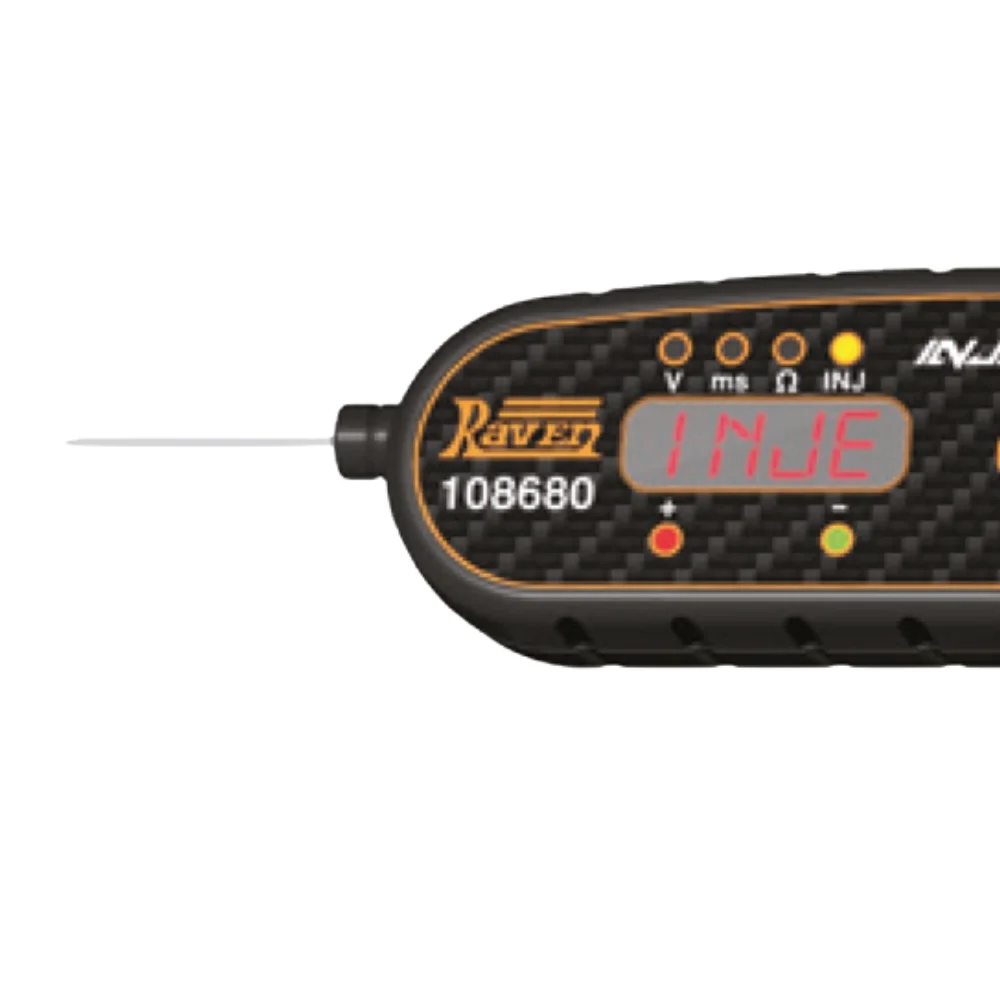 Caneta de Polaridade Multifuncoes Inject Tester Digital 12/24V Raven 108680