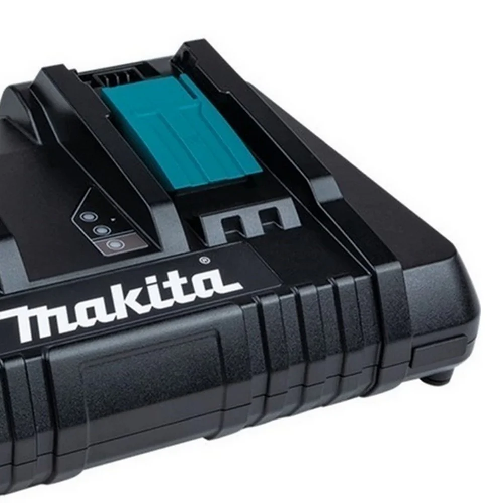 Carregador de Bateria Duplo 14,4V E 18V 110V Makita DC18RD