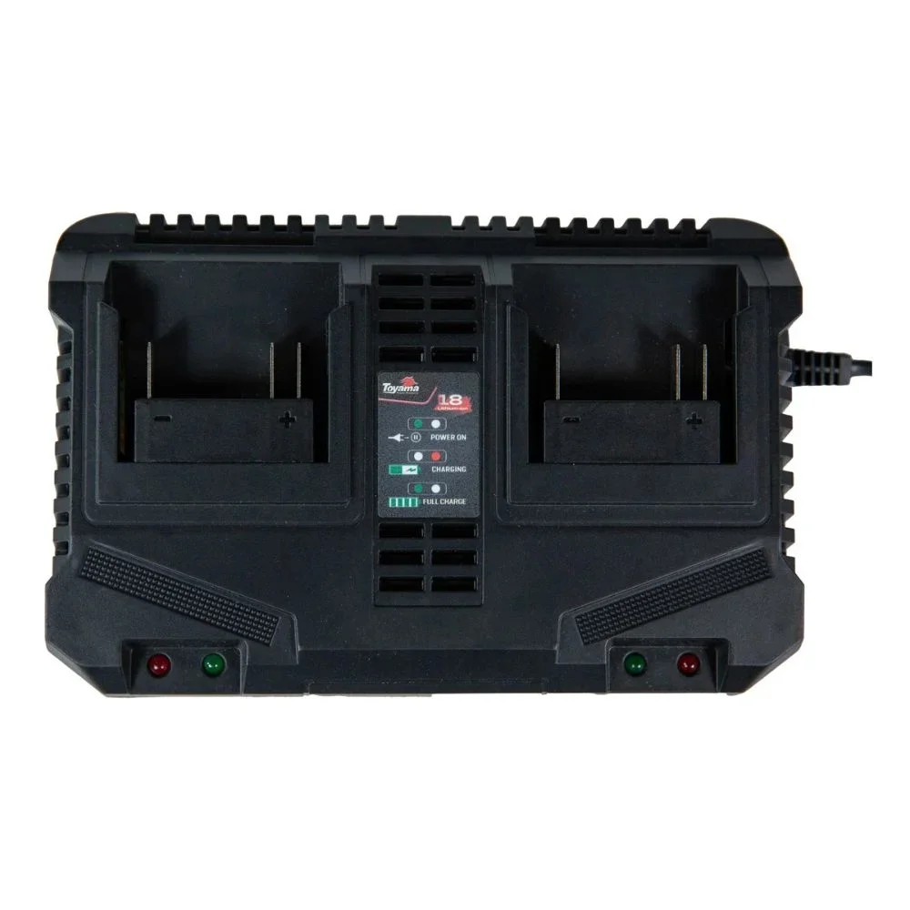 Carregador de Bateria Duplo 18V 4AH Bivolt Toyama TBT18CHG4.0D2