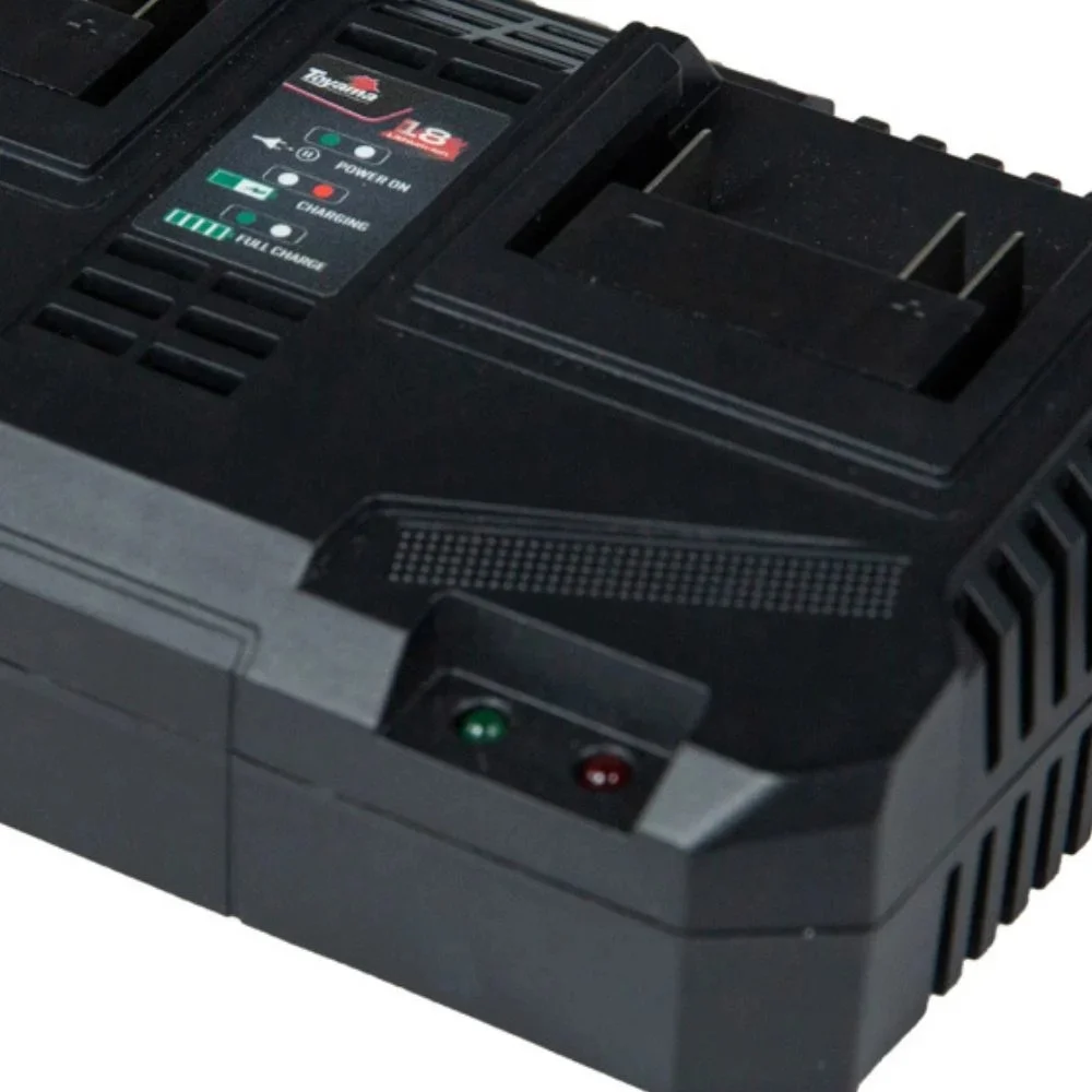 Carregador de Bateria Duplo 18V 4AH Bivolt Toyama TBT18CHG4.0D2