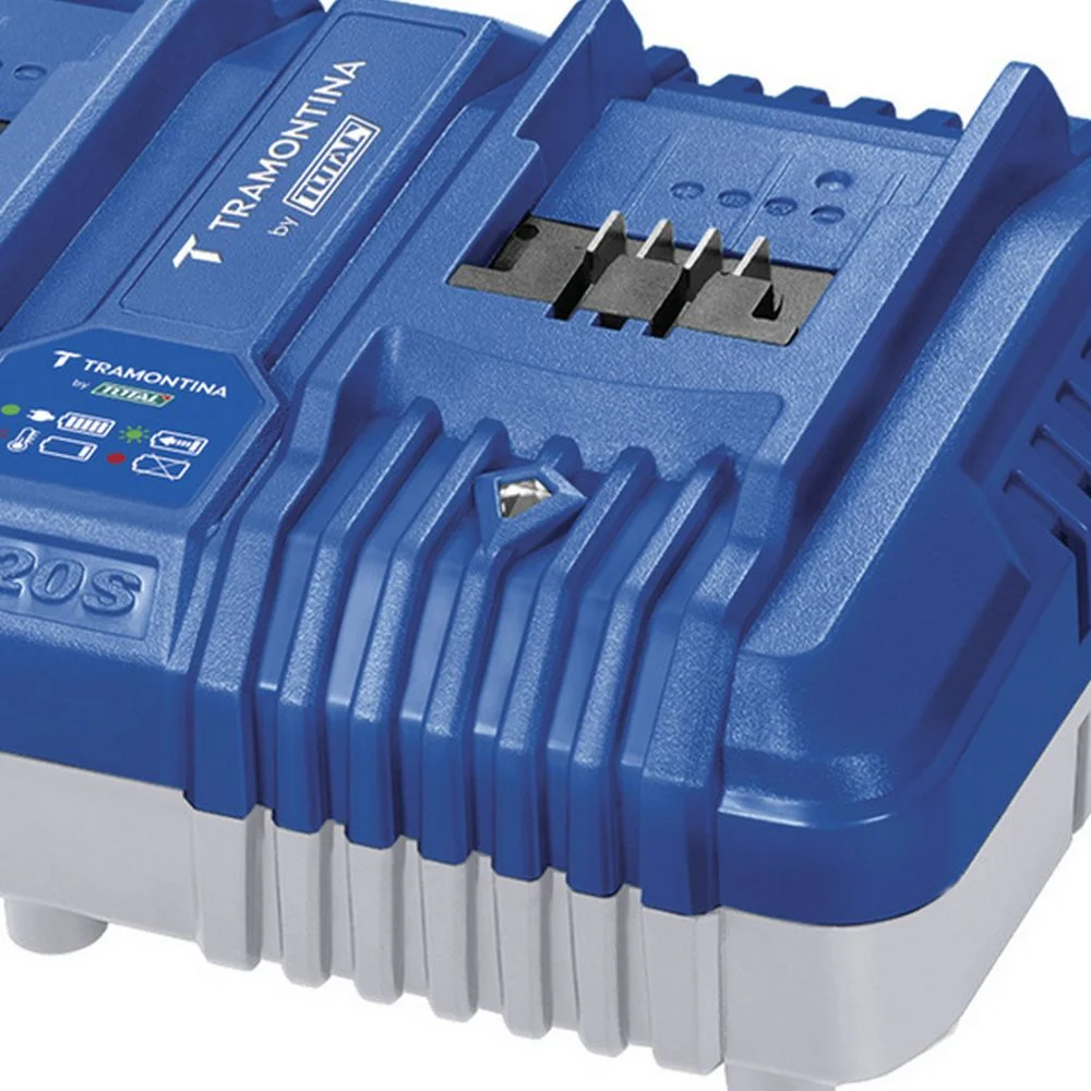 Carregador de Bateria Duplo 20V 4AH Bivolt Tramontina Tota 42300/103