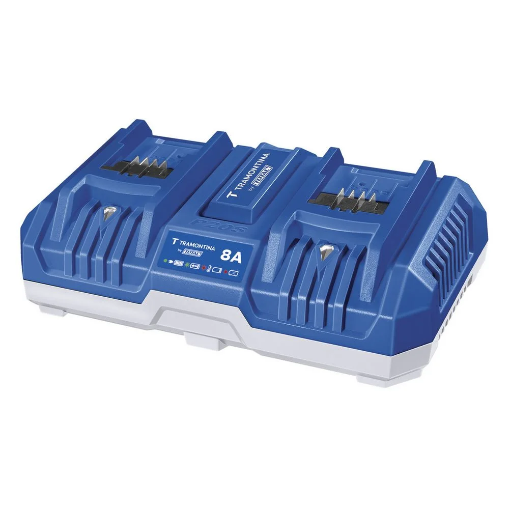 Carregador de Bateria Duplo 20V 8AH Bivolt Tramontina Tota 42300/104