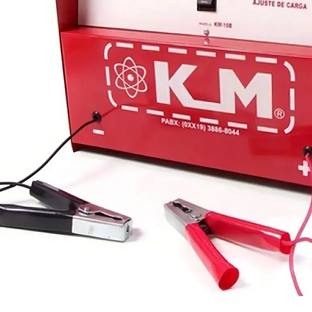 Carregador de Bateria Lento Regulavel 10A 5-12V Bivolt Km KM5B/10A