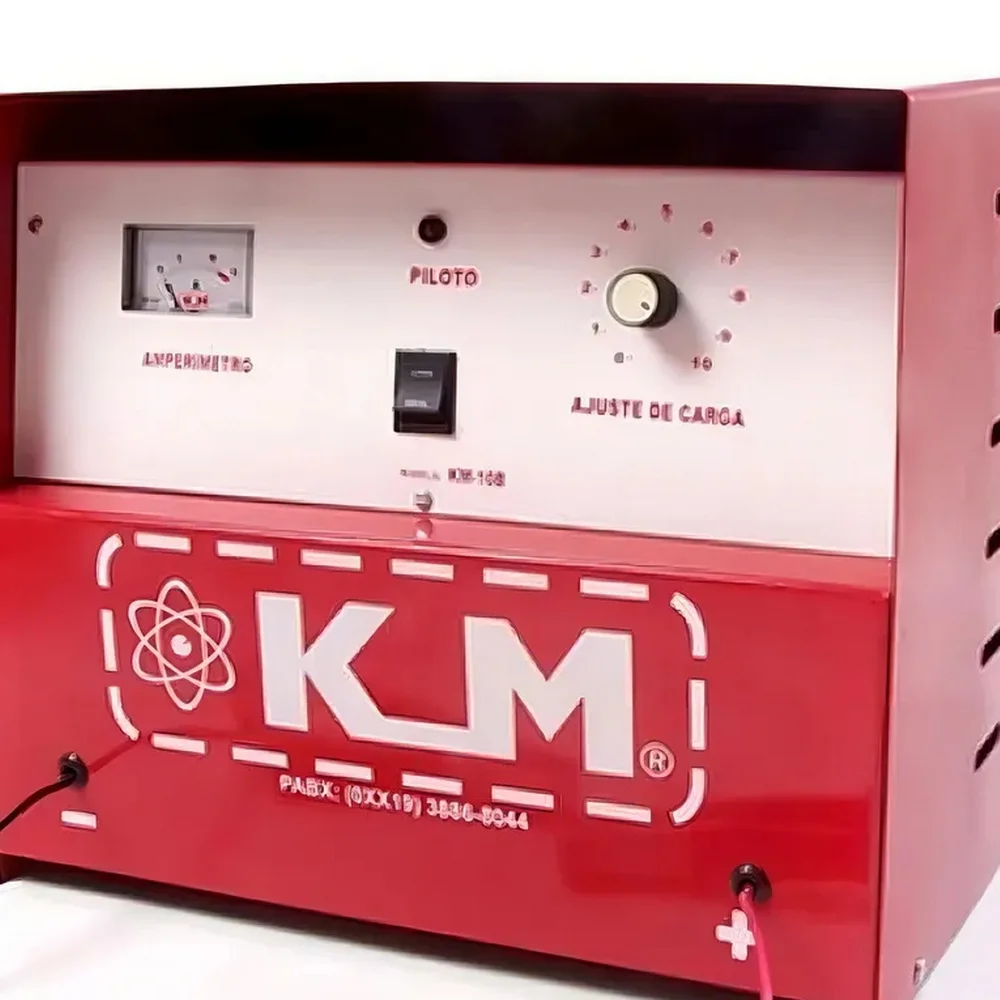 Carregador de Bateria Lento Regulavel 10A 5-12V Bivolt Km KM5B/10A