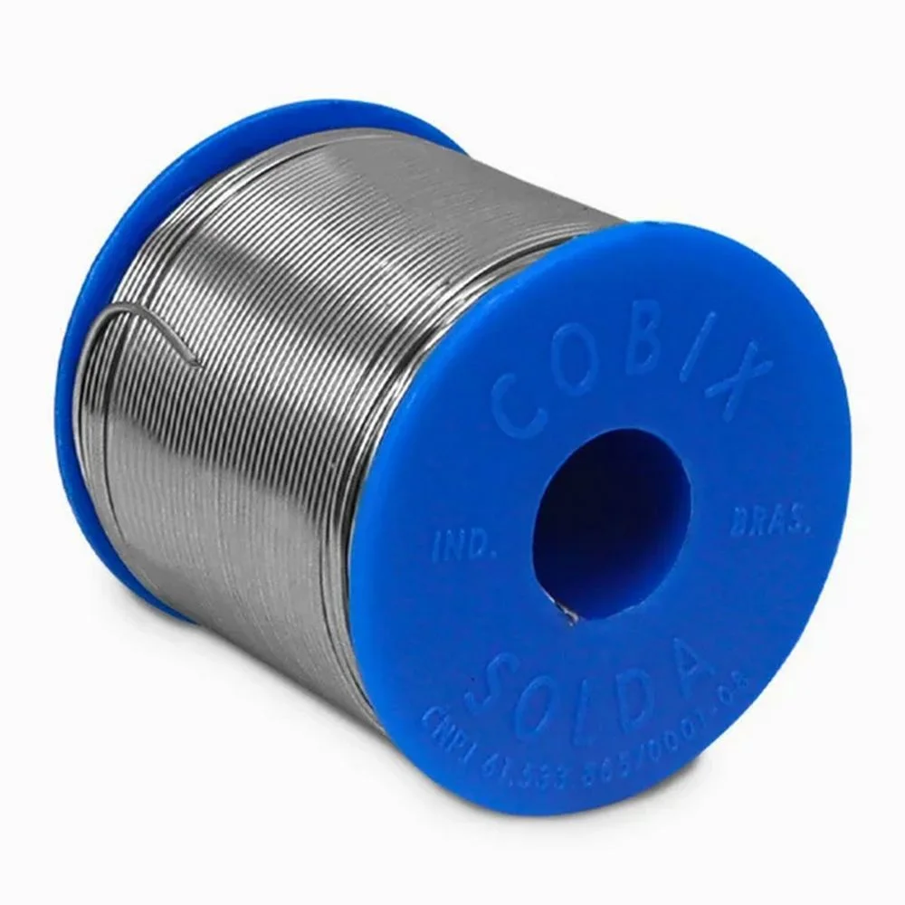 Carretel de Solda 60x40 Azul FIO com Fluxo 0,8MM X 500G Cobix 232