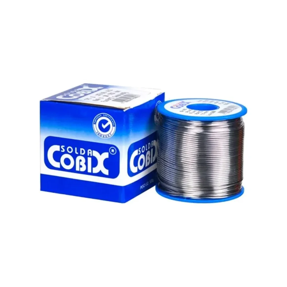 Carretel de Solda 60x40 Azul FIO com Fluxo 1MM X 500G Cobix 116