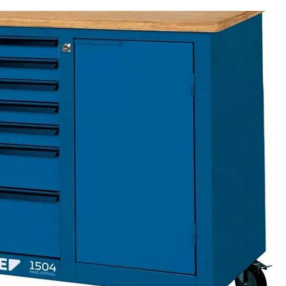Carrinho de Ferramentas Bancada de Madeira Com 7 Gavetas e 1 Porta 98X55X110CM Gedore 1504