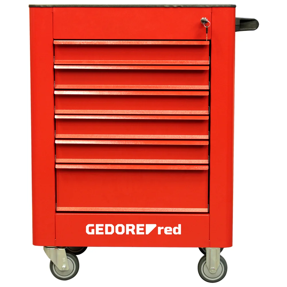 Carrinho de Ferramentas Fechado Essencial com 6 Gavetas 74X41X92CM Gedore Red R20150106