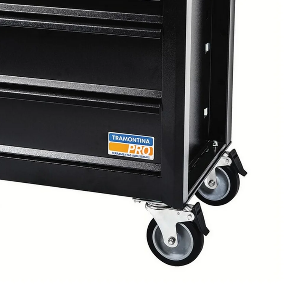 Carrinho de Ferramentas Fechado Preto com 5 Gavetas 570X46X84CM Tramontina Pro 44950/946