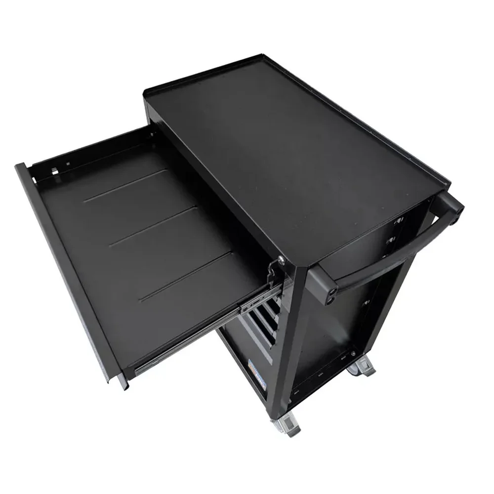 Carrinho de Ferramentas Fechado Preto com 5 Gavetas e 1 Porta 100X46X84CM Tramontina Pro 44950/959