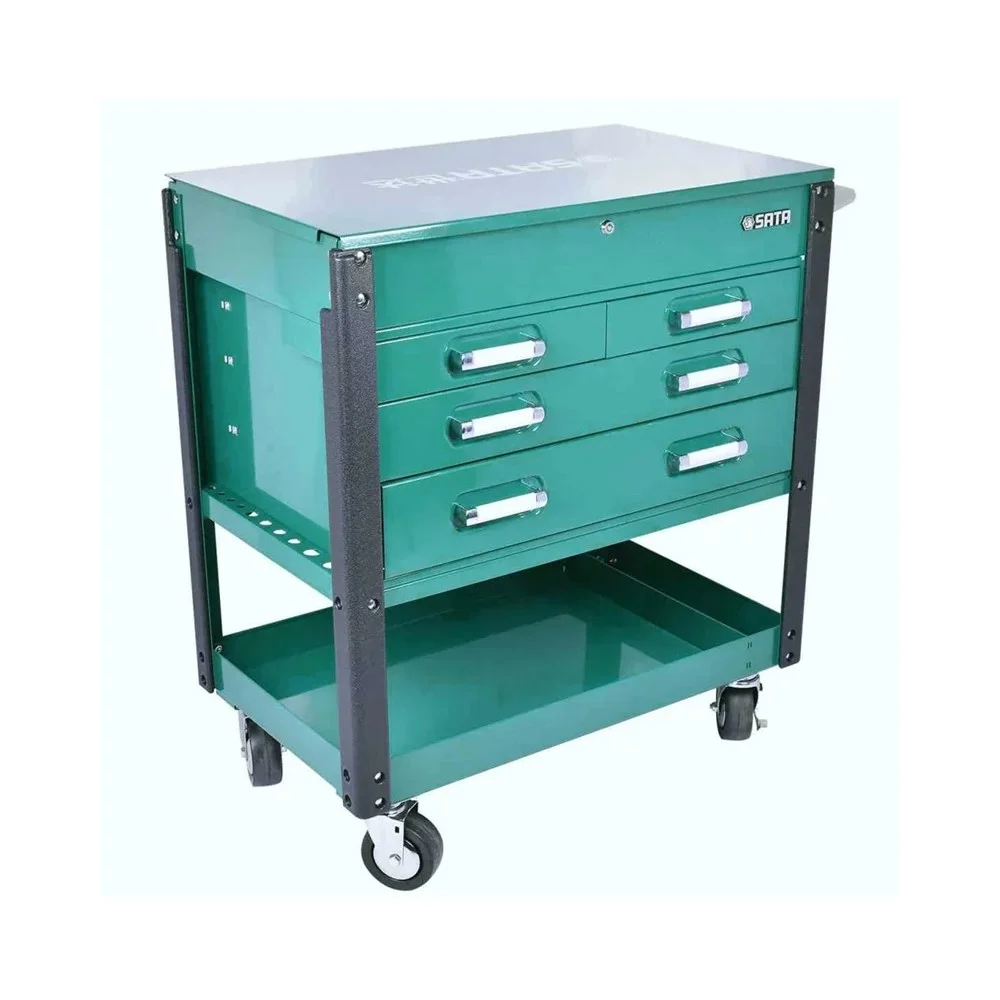 Carrinho de Ferramentas Tipo Gabinete Com 4 Gavetas 89X53X101CM Sata ST95119SC
