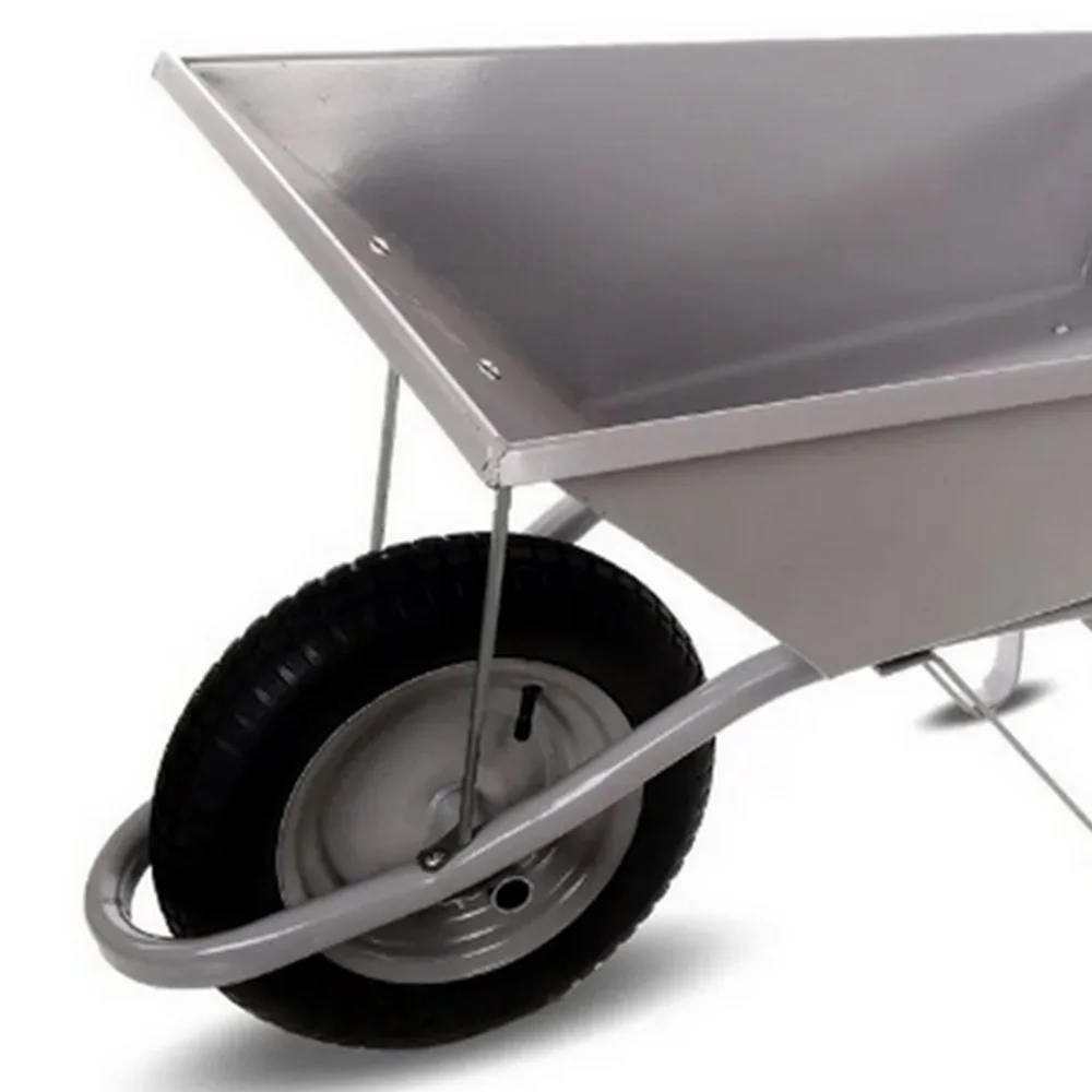 Carrinho de Mao Chapa 14 Super Reforcado Pneu Macico 75L Esfera