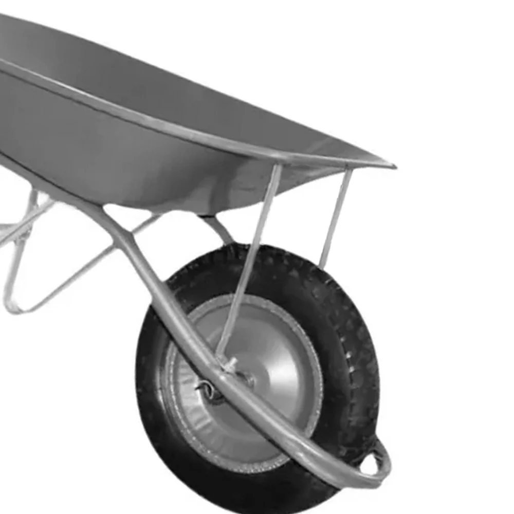 Carrinho de Mao Chapa 26 Pneu Camara Roda 3,25X8 45L Esfera GORDINI SOFT