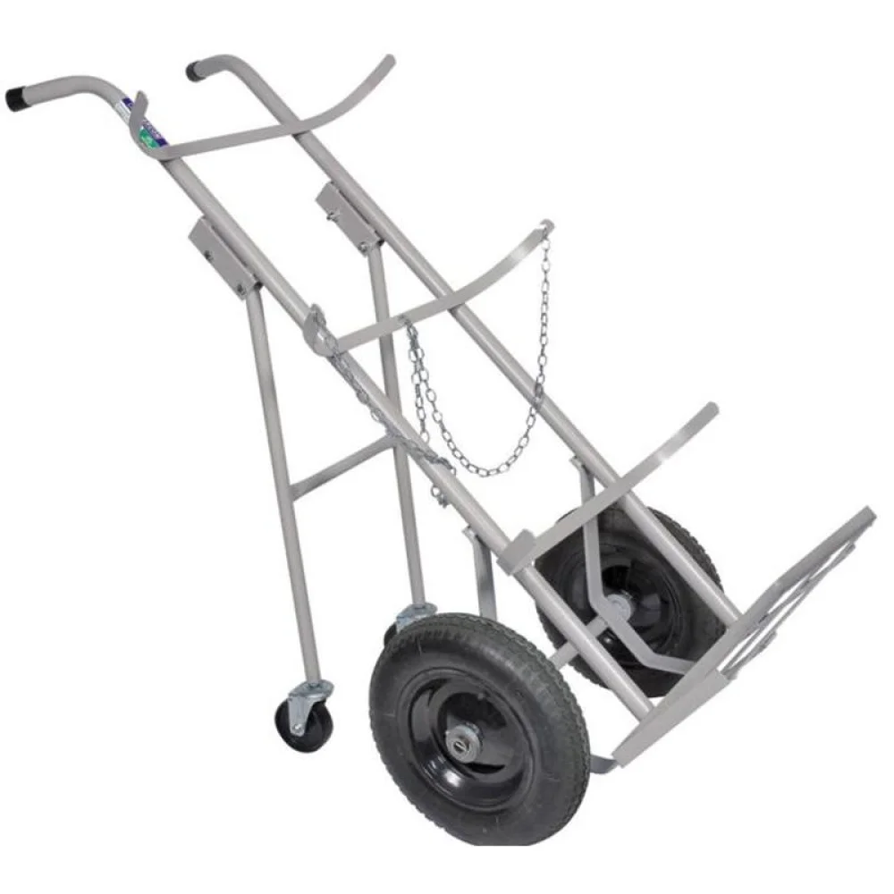 Carro de Transporte Cilindros Oxigenio/Acetileno Pneu com Camara 60X22X142CM Marcon TM90