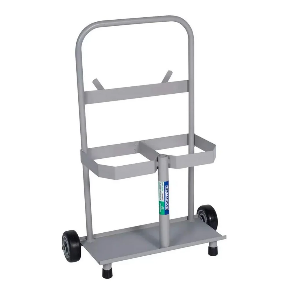 Carro de Transporte Cilindros Oxigenio/Acetileno Roda Macica 42X17X75CM Marcon TM22