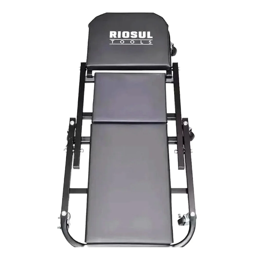 Carro Esteira Dobravel para Mecanico 2 Em 1 Capacidade 110KG 91X42CM Riosul R070031