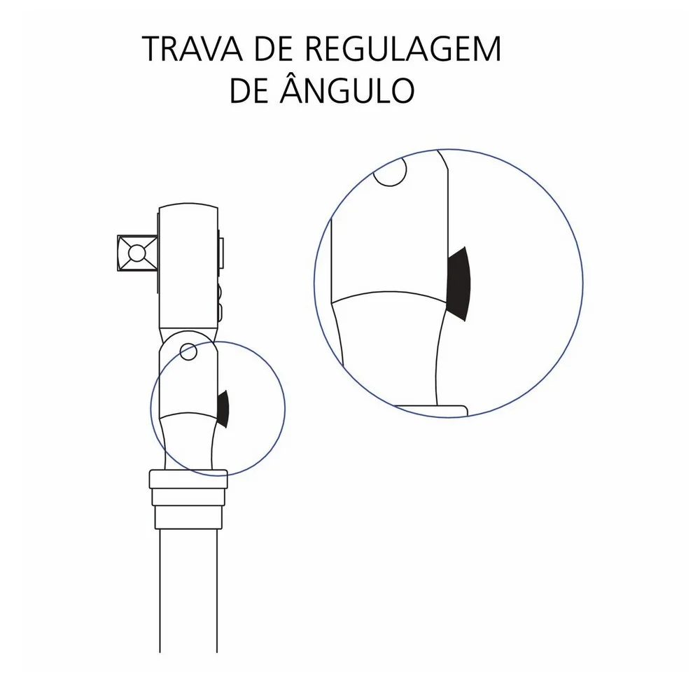 Catraca Reversivel Telescopica Articulada Com Alavanca CRV 1/2" Tramontina Pro 44841/102